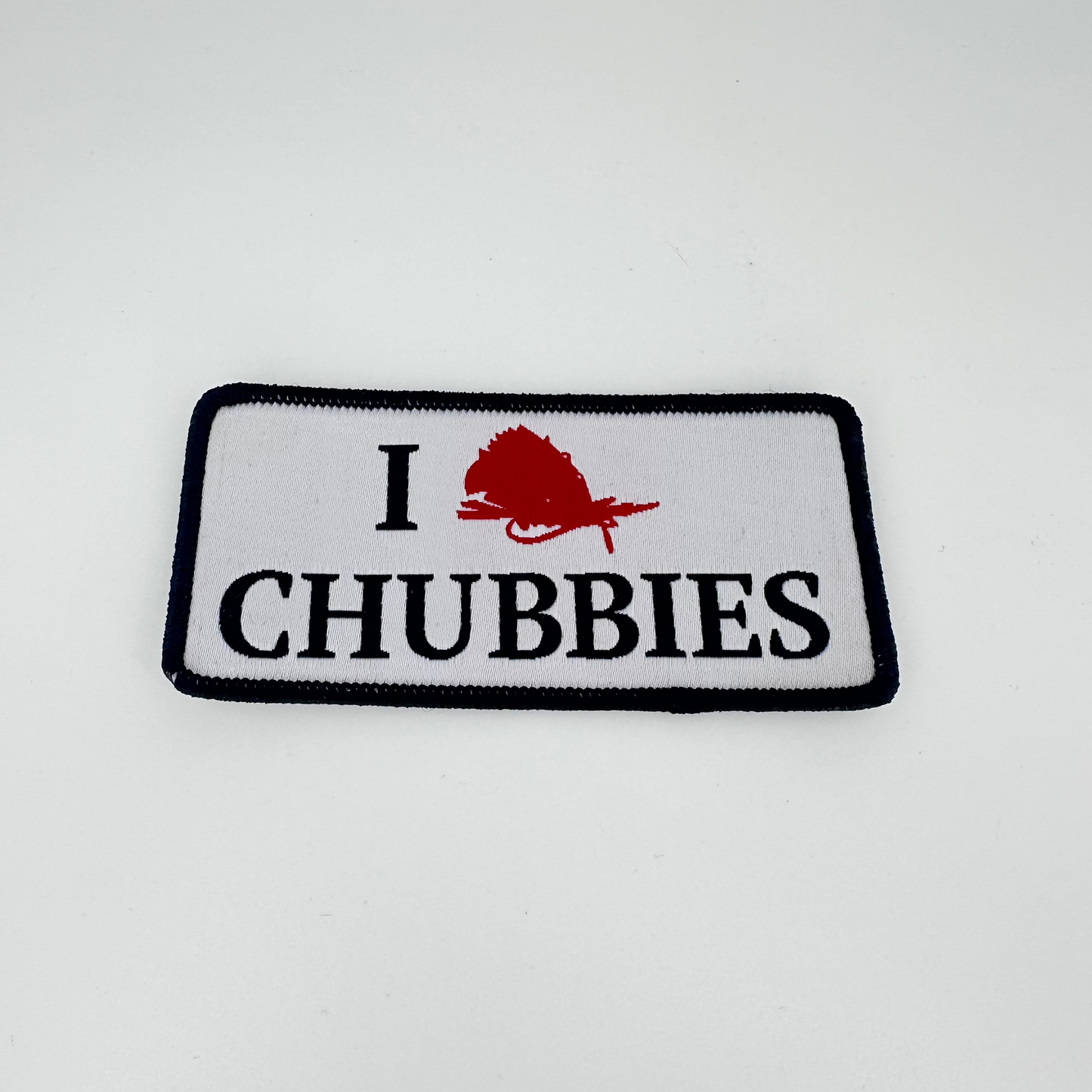 I LOVE CHUBBIES Iron on patch